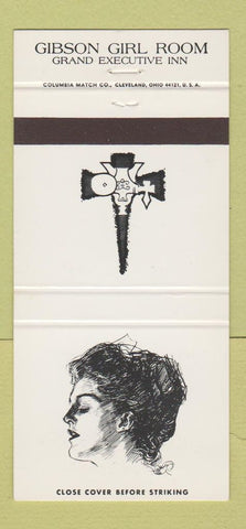 Matchbook Cover - Gibson Girl Room Grand Executive Inn Sheboygan WI 30 Strike