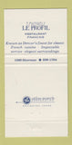 Matchbook Cover - T Michael's La Profil Denver Colorado girlie 30 Strike