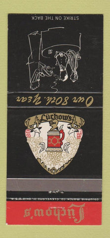 Matchbook Cover - Luchow's Restaurant New York City 30 Strike