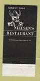 Matchbook Cover - Nielsen's Restaurant Tinley Park IL 30 Strike