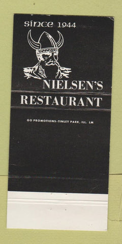 Matchbook Cover - Nielsen's Restaurant Tinley Park IL 30 Strike