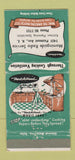 Matchbook Cover - Venta A Hood Kitchens Morningside Radio girlie WEAR 30 Strike