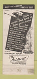 Matchbook Cover - Venta A Hood Kitchens Morningside Radio girlie WEAR 30 Strike