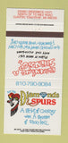 Matchbook Cover - Diamonds Spurs Clinton Township MI girlie 30 Strike