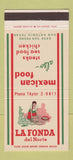 Matchbook Cover - La Fonda del Norte Mexican San Antonio TX girlie 30 Strike