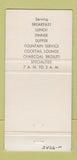 Matchbook Cover - Abbe Restaurant Miami Beach FL girlie WEAR 30 Strike