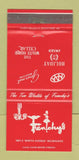 Matchbook Cover - Frenchy's Restaurant Milwaukee WI girlie 30 Strike