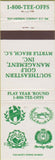 Matchbook Cover - Southwestern Golf Management Myrtle Beach SC