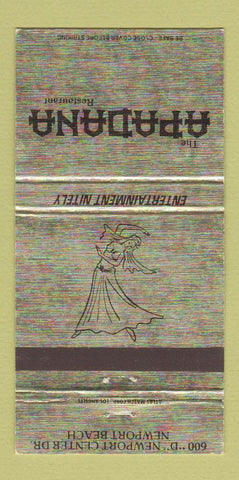 Matchbook Cover - Apadana Restaurant Newport Beach CA 30 Strike