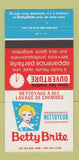 Matchbook Cover - Betty Brite girlie QC 30 Strike