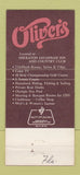 Matchbook Cover - Oliver's girlie Sheraton Hotel Savannah GA? 30 Strike