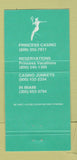 Matchbook Cover - Bahamas Princess Resort Casino girlie 30 Strike