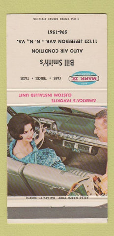 Matchbook Cover - Mark IV Air Conditioning Bill Smith's girlie 30 Strike