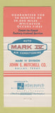 Matchbook Cover - Mark IV Air Conditioning Bill Smith's girlie 30 Strike