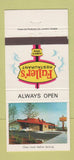Matchbook Cover - Fuller's Restaurant girlie Vancouver Edmonton 30 Strike