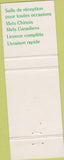 Matchbook Cover - Landry Bar Restaurant Beloeil PQ