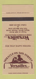 Matchbook Cover - Versailles Hotel Miami Beach FL 30 Strike