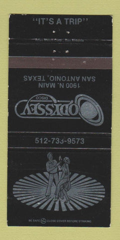Matchbook Cover - Odyssey Disco San Antonio TX WEAR 30 Strike