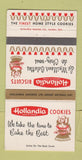 Matchbook Cover - Hollandia Biscuits Canada girlie 30 Strike