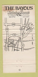 Matchbook Cover - The Bayous San Antonio TX WEAR 30 Strike