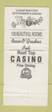 Matchbook Cover - Royal Towers Hotel Casino New Westminster BC 30 Strike
