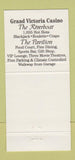 Matchbook Cover - Grand Victoria Casino Elgin IL girlie 30 Strike