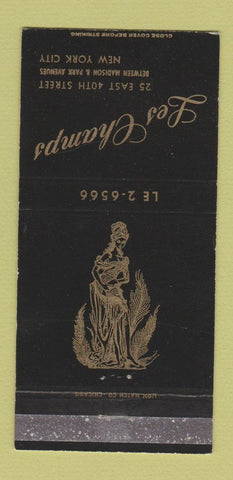 Matchbook Cover - Les Champs New York City girlie 30 Strike