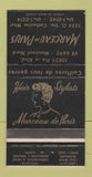 Matchbook Cover - Marceau de Paris Salon Montreal QC 30 Strike