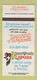 Matchbook Cover - Diamonds Spurs Clinton Township MI girlie 30 Strike