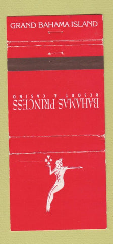 Matchbook Cover - Bahamas Princess Resort Casino girlie WEAR 30 Strike