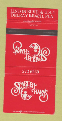 Matchbook Cover - Scarlett O'Hara's Delray Beach FL girlie 30 Strike