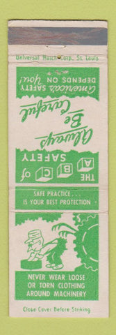 Matchbook Cover - Canteen Company Pittsburgh PA Safety WEAR