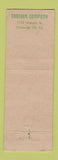 Matchbook Cover - Canteen Company Pittsburgh PA Safety WEAR