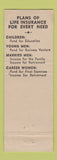 Matchbook Cover - Wm Trotz Lutheran Insurance Dickson City PA
