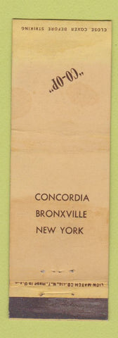Matchbook Cover - COOP Concordia Bronxville New York City WEAR