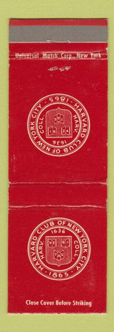 Matchbook Cover - Harvard Club of New York City