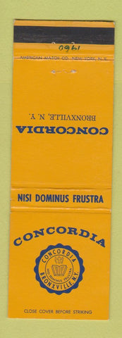 Matchbook Cover - Concordia Bronxville NY WRITING