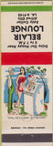 Matchbook Cover - Belair Lounge hillbilly