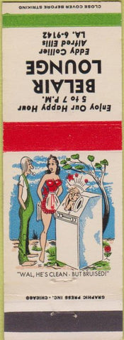 Matchbook Cover - Belair Lounge hillbilly