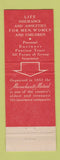 Matchbook Cover - William Lee Massachusetts Mutual Insurance Rochester NY WEAR