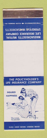 Matchbook Cover - Massachusetts Mutual Insurance Springfield MA