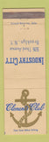 Matchbook Cover - Clement's Club Industry City Brooklyn NY