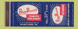 Matchbook Cover - Percy Brown's Grocery Wilkes Barre PA restaurant