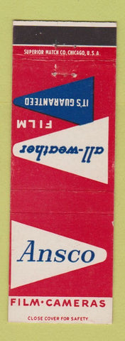 Matchbook Cover - Ansco Film Cameras Photography