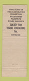 Matchbook Cover - Society for Visual Education Chicago IL filmstrips