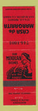 Matchbook Cover - Casa de Margarita Mexican Restaurant San Marcos CA girlie