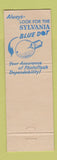 Matchbook Cover - Sylvania Blue Dot Camera Flash Heights New York City?