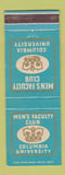 Matchbook Cover - Men's Faculty Club Columbia University WEAR