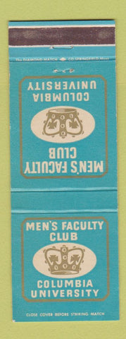 Matchbook Cover - Men's Faculty Club Columbia University WEAR