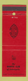 Matchbook Cover - Country Club of Indianapolis IN